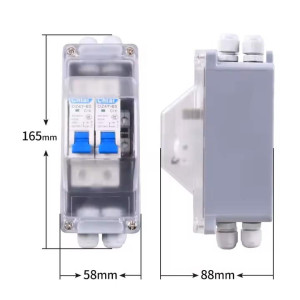 ΑΚΡΟΚΙΒΩΤΙΟ ΙΣΤΟΥ ECO PLASTIC 2x10A 2in - 2out IP65