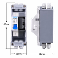 ΑΚΡΟΚΙΒΩΤΙΟ ΙΣΤΟΥ ECO PLASTIC 1x10A 2in-2out IP65