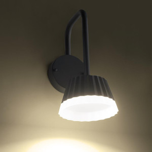 ΑΠΛΙΚΑ ΑΛΟΥΜΙΝΙΟΥ LAMBADA LED 10W - GREY - IP54