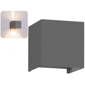 ΑΠΛΙΚΑ ΕΠΙΤΟΙΧΗ CUBOT LED 2x5W - GREY