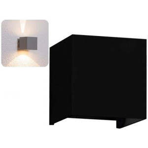 ΑΠΛΙΚΑ ΕΠΙΤΟΙΧΗ GREG PLASTIC 2 WAY BEAM LED 2x3W - BLACK