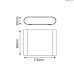 ΑΠΛΙΚΑ LED ΕΠΙΤΟΙΧΗ SOFT SMALL LED UP DOWN 2x3.5W - WHITE