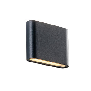 ΑΠΛΙΚΑ LED ΕΠΙΤΟΙΧΗ SOFT SMALL LED UP DOWN 2x3.5W - GREY