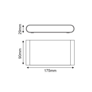 ΑΠΛΙΚΑ LED ΕΠΙΤΟΙΧΗ SOFT BIG LED UP DOWN 2x5.5W - WHITE