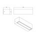 ΑΠΛΙΚΑ LED ΕΠΙΤΟΙΧΗ RECTA APPLIQUE MONO 12W 4000K CORTEN IP65 IK08
