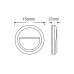 ΑΠΛΙΚΑ ΤΟΙΧΟΥ LED PLASTIC FIT-2 1.5W - GREY