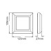 ΑΠΛΙΚΑ ΤΟΙΧΟΥ LED PLASTIC FIT-3 4W - GREY