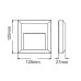 ΑΠΛΙΚΑ ΤΟΙΧΟΥ LED PLASTIC FIT-4 1.5W - OXYDE