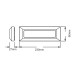 ΑΠΛΙΚΑ ΤΟΙΧΟΥ LED PLASTIC FIT-5 3W - GREY
