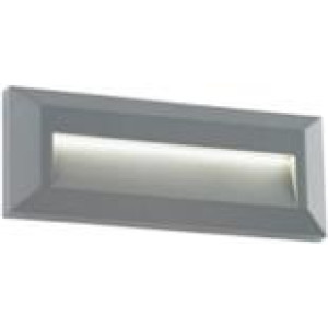 ΑΠΛΙΚΑ ΤΟΙΧΟΥ LED PLASTIC FIT-6 2W - GREY