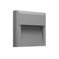 ΑΠΛΙΚΑ ΤΟΙΧΟΥ LED PLASTIC FIT-9 8W - GREY