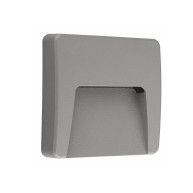 ΑΠΛΙΚΑ ΤΟΙΧΟΥ LED PLASTIC FIT-10 3W - GREY