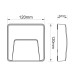 ΑΠΛΙΚΑ ΤΟΙΧΟΥ LED PLASTIC FIT-10 3W - OXYDE