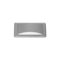 ΑΠΛΙΚΑ ΤΟΙΧΟΥ PLASTIC SEASIDE 4 - 2x7W - 2xG9 - GREY
