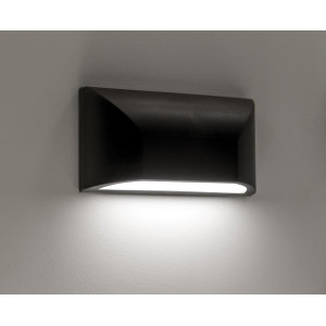 ΑΠΛΙΚΑ ΤΟΙΧΟΥ LED PLASTIC WASHER 6W - ΜΑΥΡΟ
