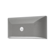 ΑΠΛΙΚΑ ΤΟΙΧΟΥ LED PLASTIC WASHER 6W - ΓΚΡΙ - SENSOR