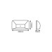 ΑΠΛΙΚΑ ΤΟΙΧΟΥ LED PLASTIC WASHER 6W - ΓΚΡΙ - SENSOR