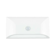 ΑΠΛΙΚΑ ΤΟΙΧΟΥ LED PLASTIC WASHER 6W - ΛΕΥΚΟ - SENSOR