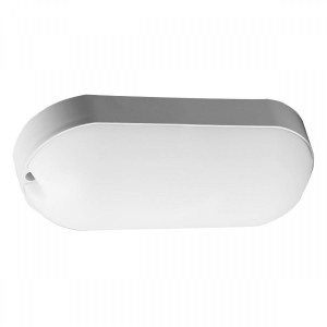 ΑΠΛΙΚΑ ΤΟΙΧΟΥ LED PLASTIC OVAL 16W - 4000K - ΛΕΥΚΟ - SENSOR