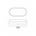ΑΠΛΙΚΑ ΤΟΙΧΟΥ LED PLASTIC OVAL 16W - 4000K - ΛΕΥΚΟ - SENSOR
