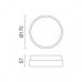 ΑΠΛΙΚΑ ΤΟΙΧΟΥ LED PLASTIC ROUND 16W - 4000K - ΛΕΥΚΟ - SENSOR