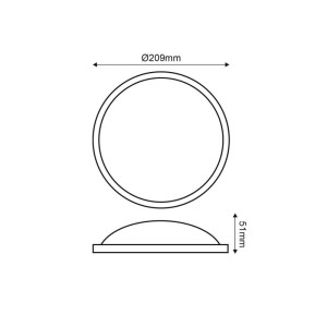 ΑΠΛΙΚΑ ΤΟΙΧΟΥ ΧΕΛΩΝΑ PLASTIC LED DARIO 20W - 3000K - WHITE
