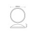 ΑΠΛΙΚΑ ΤΟΙΧΟΥ ΧΕΛΩΝΑ PLASTIC LED DARIO 20W - 3000K - WHITE