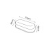 ΑΠΛΙΚΑ ΤΟΙΧΟΥ ΧΕΛΩΝΑ OVAL LED DOMO 12W - 6000K - WHITE