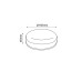 ΑΠΛΙΚΑ ΤΟΙΧΟΥ ΧΕΛΩΝΑ ROUND LED BOMO 12W - 3000K - WHITE