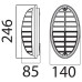 ΑΠΛΙΚΑ ΤΟΙΧΟΥ ΧΕΛΩΝΑ PLASTIC AQUA WALL - E27 - BLACK