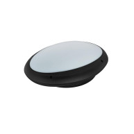 ΑΠΛΙΚΑ ΤΟΙΧΟΥ ΧΕΛΩΝΑ PLASTIC OVAL - E27 - BLACK - IP65