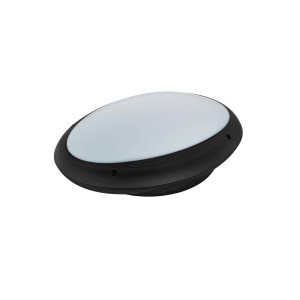 ΑΠΛΙΚΑ ΤΟΙΧΟΥ ΧΕΛΩΝΑ PLASTIC OVAL - E27 - BLACK - IP65