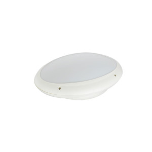 ΑΠΛΙΚΑ ΤΟΙΧΟΥ ΧΕΛΩΝΑ PLASTIC OVAL - E27 - WHITE - IP65