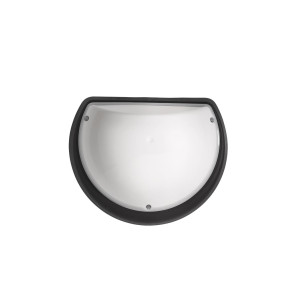 ΑΠΛΙΚΑ ΤΟΙΧΟΥ ΧΕΛΩΝΑ PLASTIC HALFMOON - E27 - BLACK