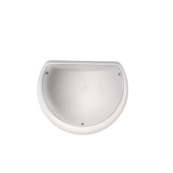 ΑΠΛΙΚΑ ΤΟΙΧΟΥ ΧΕΛΩΝΑ PLASTIC HALFMOON - E27 - WHITE