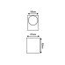 ΑΠΛΙΚΑ ΤΟΙΧΟΥ PLASTIC CUBIC DOWN GU10 LED 3W - WHITE