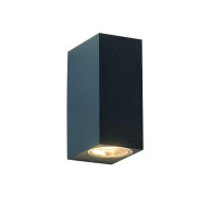 ΑΠΛΙΚΑ ΤΟΙΧΟΥ PLASTIC CUBIC UP - DOWN GU10 LED 2x3W - GRAFITE