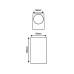 ΑΠΛΙΚΑ ΤΟΙΧΟΥ PLASTIC CUBIC UP - DOWN GU10 LED 2x3W - GRAFITE