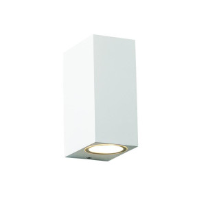 ΑΠΛΙΚΑ ΤΟΙΧΟΥ PLASTIC CUBIC UP - DOWN GU10 LED 2x3W - WHITE