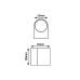ΑΠΛΙΚΑ ΤΟΙΧΟΥ PLASTIC RONDE UP - DOWN GU10 LED 2x3W - WHITE