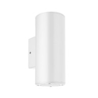 ΑΠΛΙΚΑ ΤΟΙΧΟΥ PLASTIC ROUND BIG UP - DOWN GU10 LED 2x7W - WHITE