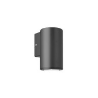 ΑΠΛΙΚΑ ΤΟΙΧΟΥ PLASTIC ROUND SMALL DOWN GU10 LED 7W - GRAFITE