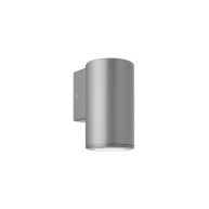 ΑΠΛΙΚΑ ΤΟΙΧΟΥ PLASTIC ROUND SMALL DOWN GU10 LED 7W - GREY