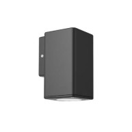 ΑΠΛΙΚΑ ΤΟΙΧΟΥ PLASTIC SQUARE BIG DOWN GU10 LED 7W - GRAFITE