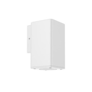 ΑΠΛΙΚΑ ΤΟΙΧΟΥ PLASTIC SQUARE BIG DOWN GU10 LED 7W - WHITE