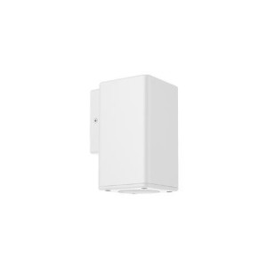 ΑΠΛΙΚΑ ΤΟΙΧΟΥ PLASTIC SQUARE SMALL DOWN GU10 LED 7W - WHITE
