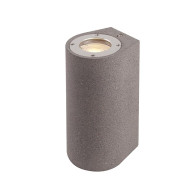 ΑΠΛΙΚΑ ΤΟΙΧΟΥ OVAL CEMENT UP - DOWN - GU10 - ΜΑΥΡΟ