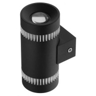 ΑΠΛΙΚΑ ΤΟΙΧΟΥ TUB UPDOWN LED 10W 3000K - BLACK