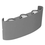 ΑΠΛΙΚΑ ΤΟΙΧΟΥ TRIPLEX UPDOWN LED 18W - GREY