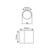 ΑΠΛΙΚΑ ΤΟΙΧΟΥ RONDE LED DOWN 4W - GREY